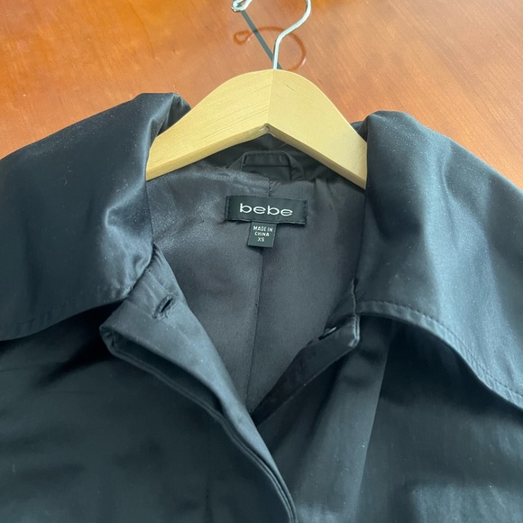 Bebe satin black coat - Picture 2 of 6